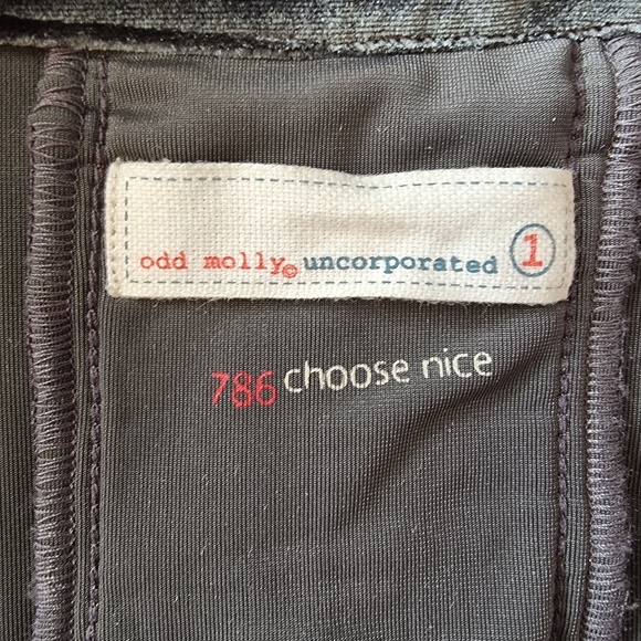 Odd Molly Embroidered Velvet Jacket size 1 (Small) - Picture 8 of 10